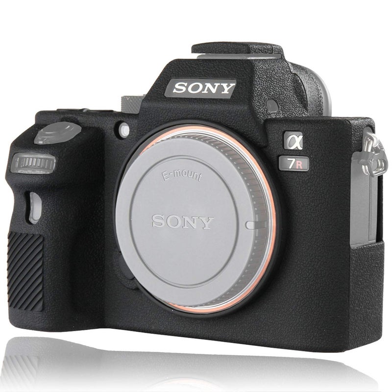 Easy Hood Camera Case for Sony Alpha A7II/A7RII/A7SII - Soft Silicone Rubber Camera Protective Body Case Skin - Black - Image 1